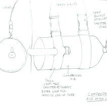 Sketch of compressed air idea, early iteration